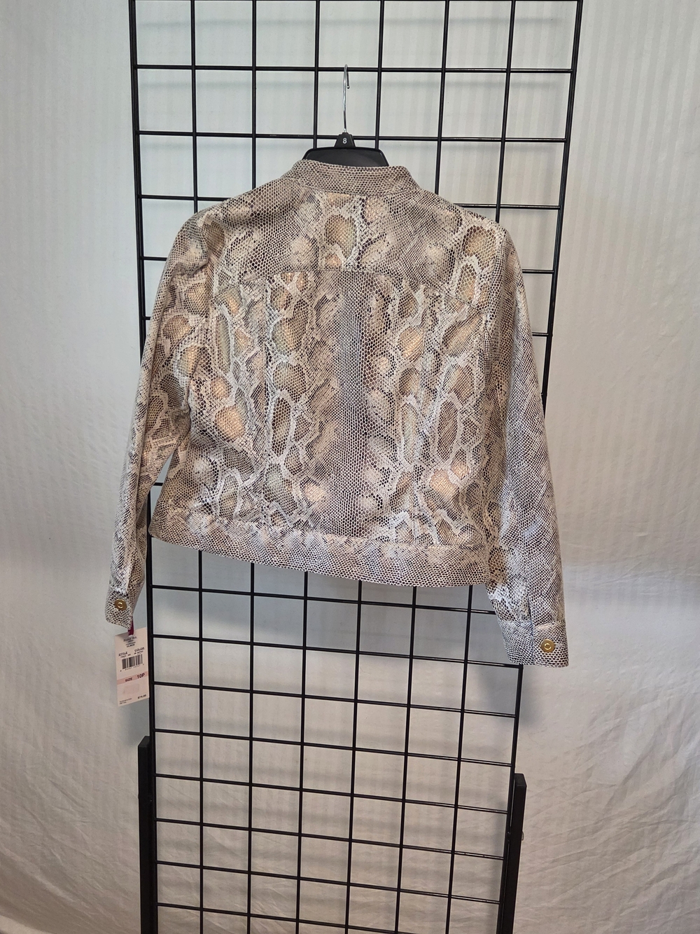 Ruby Rd. Neutral Snake-Print Zip Jacket - Picture 4 of 4